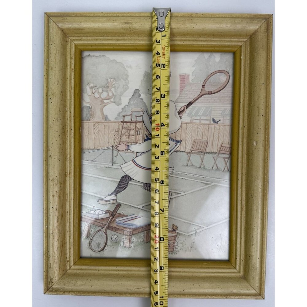 Vtg Turner Wall Accessory Little Ivy Sports Picture Wall Art 1960s Made in USA - Picture 7 of 8